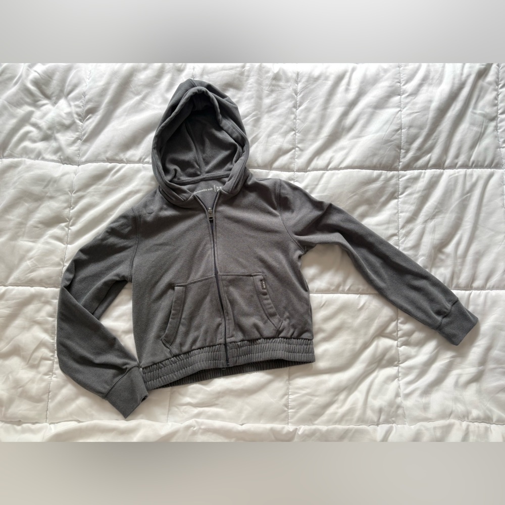 Abercrombie Kids Charcoal Zip-Up Hoodie - Picture 2 of 5